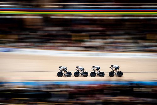 Der deutsche Frauen-Vierer holt sich eine Medaille. - © Mads Claus Rasmussen/Ritzau Scanpix Foto/AP/dpa