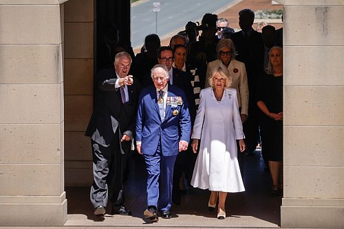 Das Königspaar hat in Canberra einen vollgepackten Terminkalender. - © Brook Mitchell/Getty Images Pool via AP/dpa