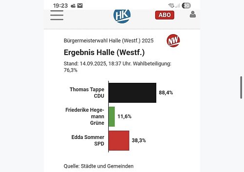 Fehler bei der Daten-Übermittlung liefert kurioses erstes Ergebnis. - © Screenshot: HK