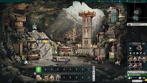 Gehört in jeden Heroes-Klon: Die Stadtansicht, in der wir jedes neu gebaute Gebäude sofort sehen. - © Oxymoron Games