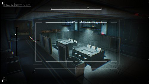 Die Übernahme von Überwachungskameras hilft, um weiter entfernte Areale überprüfen zu können. Hier scheint erstmal keine Gefahr zu drohen, aber vielleicht schwenken wir die Kamera mal ein wenig... - © Spikewave Games
