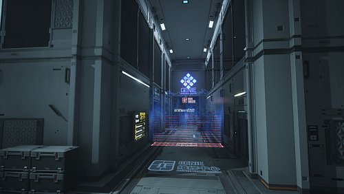 Hier geht's nicht weiter, eine Lichtschranke macht das Fortkommen unmöglich. Können wir die Barriere hacken? Einen Umweg gehen, aber dann mit neuen Gegnern zu tun bekommen? Welcher Weg ist der beste? - © Spikewave Games