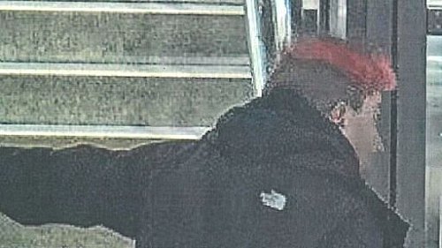 Auffällig sind seine an der rechten rot gefärbten Haare gewesen. - © Polizei