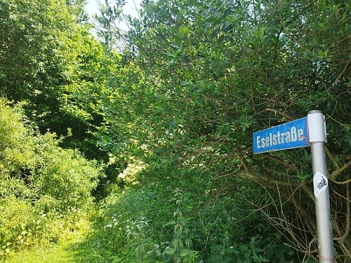 Die Eselstraße in Borgholzhausen gibt es schon lange nicht mehr. - © Andre Schneider