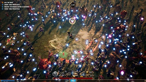 Unser Held kann nur hoffen, dass er lebend aus diesem Gewusel entkommt. - © Dark Point Games