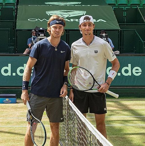 Im Endspiel standen sich Andrey Rublev (l.) und Ugo Humbert gegenüber. - © Noventi Open
