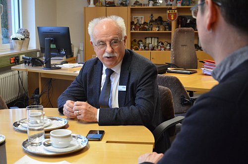 Bürgermeister Klaus Besser im Interview. - © Jonas Damme, HK