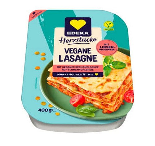 Die Firma Edeka Zentrale Stiftung & Co. KG ruft die vegane Lasagne mit Linsenbolognese zurück. - © Edeka Zentrale Stiftung & Co. KG
