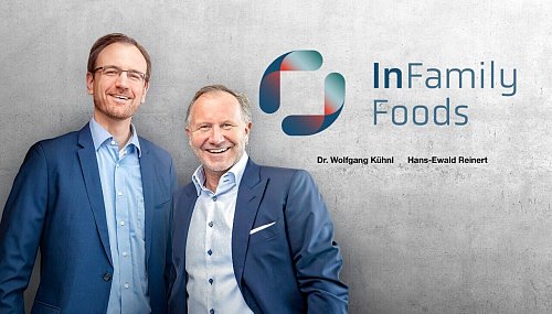 Ende 2019 fusionierten die Unternehmen Reinert und Kemper zu The Family Butchers. Ab 2025 werden Wolfgang Kühnl (links) und Hans-Ewald Reinert getrennte Wege gehen. - © InFamily Foods