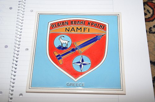 Souvenir aus Griechenland: Nur auf dem NAMFI-Raketenschießplatz Kreta wurde mit den Nike-Hercules-Raketen scharf geschossen. - © Foto: Andreas Großpietsch