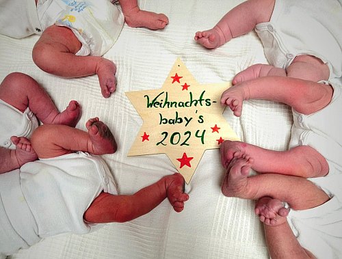 Sechs Weihnachts-Babys kamen über die Festtage in Halle zur Welt. - © Klinikum Halle