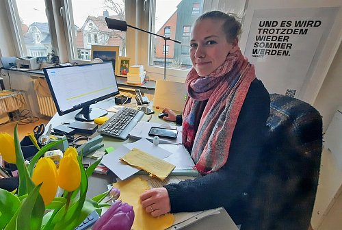 "Und es wird trotzdem wieder Sommer werden." Manchmal braucht es im Alltagsstress etwas Zuspruch, findet Lisa Türling aus Halle. - © Jonas Damme