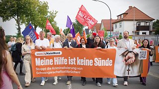 Demonstration in Lippstadt zum Abtreibungsverbot