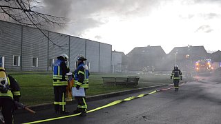 Großbrand bei Schüco