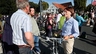 Fahrraddemo in Gütersloh gegen den vierspurigen Ausbau der B61