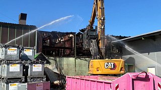 Großbrand in Bad Laer bei einem Landmaschinen-Hersteller