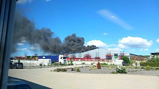 Großbrand in Bad Laer bei einem Landmaschinen-Hersteller