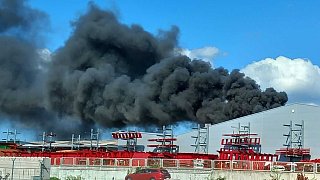 Großbrand in Bad Laer bei einem Landmaschinen-Hersteller