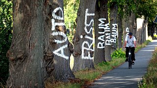 Fahrraddemo in Gütersloh gegen den vierspurigen Ausbau der B61