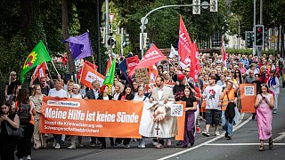 Demonstration in Lippstadt zum Abtreibungsverbot