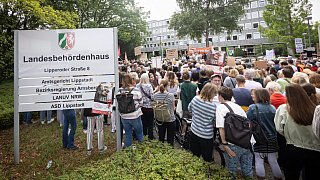 Demonstration in Lippstadt zum Abtreibungsverbot