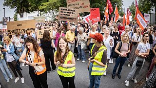 Demonstration in Lippstadt zum Abtreibungsverbot