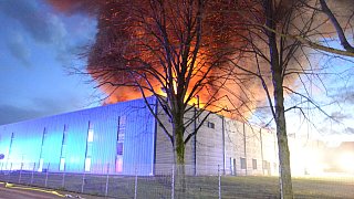 Großbrand bei Schüco