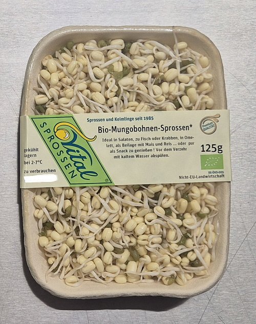 Die Firma Vitalsprossen - Christoph Gurtmann ruft Mungobohnensprossen und Mischungen in verschiedenen Gewichtseinheiten zurück. - © Firma Vitalsprossen - Christoph Gurtmann