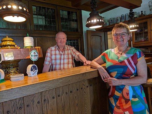 Im Wertheraner Bergfrieden ist es jetzt ruhiger: Dirk und Cornelia Wulfmeier haben im Sommer den Restaurant-Betrieb eingestellt. Das kleine Hotel hat weiterhin geöffnet. - © Anja Hanneforth