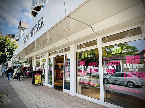 Der ehemalige Gerry-Weber-Store in Bad Rothenfelde wurde ebenso wie die übrigen Shops und Outlets in Deutschland geschlossen. - © Nicole Donath