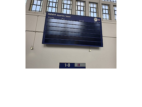Auch der Bielefelder Hauptbahnhof war betroffen. - © Michaela Heinze