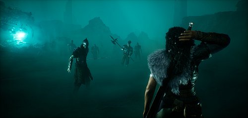 Im mystischen Nebel: Ryn stellt sich auch in der „Enhanced Edition“ von „Echoes of the End“ unheimlichen Gegnern. - © Myrkur Games