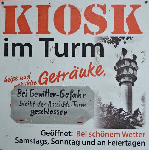 Kioskschild Hünenburg - © jonas damme