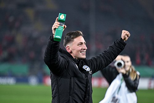 Insbesondere im Pokal läuft Arminia-Profi Marius Wörl zur Höchstform auf. Gegen Union Berlin wird er zum "Man of the match" gekürt. - © Teresa Kroeger