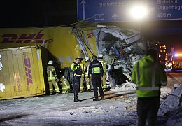 Unfall auf der A2 zwischen Bielefeld und Herford