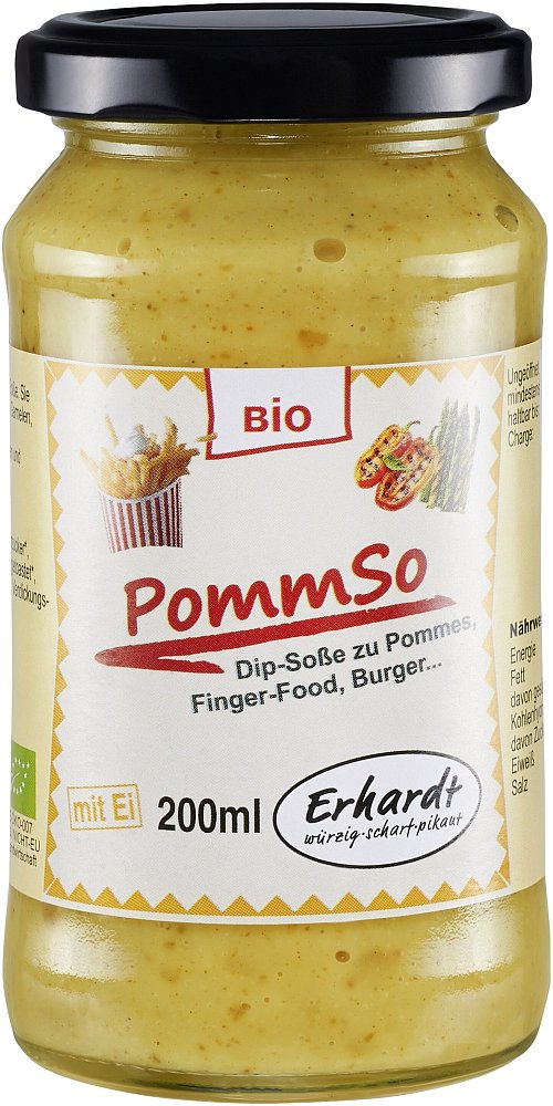 Die Firma Erhardt GmbH & Co. KG ruft die Pommes Soße im Schraubglas zurück. - © Firma Erhardt GmbH & Co. KG