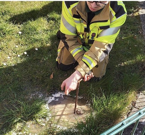 Die Feuerwehr wurde dem Wasser vor Ort zum Glück schnell Herr. - © Feuerwehr Borgholzhausen