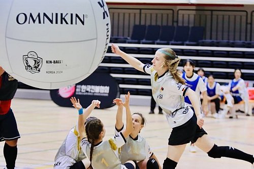 Hanna Kleine-Tebbe spielte zum ersten Mal für die deutsche Kin-Ball-Nationalmannschaft. - © Hanna Kleine-Tebbe