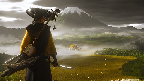 Protagonistin Atsu blickt auf die weite, geheimnisvolle Landschaft von Ezo, bereit für ihre Rachemission in "Ghost of Yotei". - © Sony Interactive Entertainment