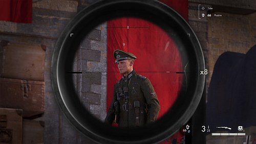 Jetzt langsam ausatmen, das Gewehr ruhig halten und hoffen, dass wir nicht doch noch von einem anderen Soldaten entdeckt werden. - © Rebellion