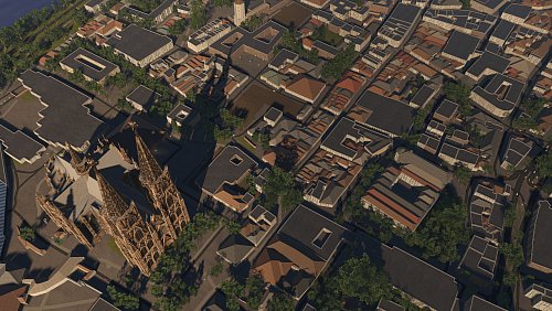 Wichtige Gebäude entstanden in "Global Rescue" durch Handarbeit, der Rest der Umgebung wird zufällig generiert. - © Aerosoft