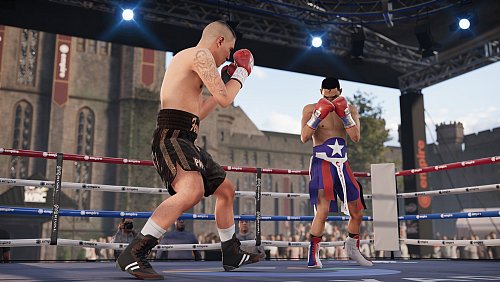 In diesem Fight des "Mexican Monster"-DLC treten Fernando Vargas (l.) und der legendäre Héctor Macho Camacho gegeneinander an. - © Steel City Interactive