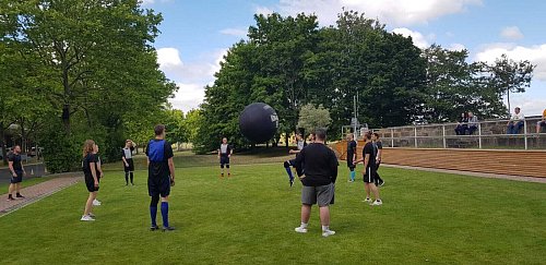 Drei TSG-Vertreter präsentierten ihre Sportart beim ZDF Fernsehgarten. Sie berichteten von einer einzigartigen Erfahrung. - © TSG Media
