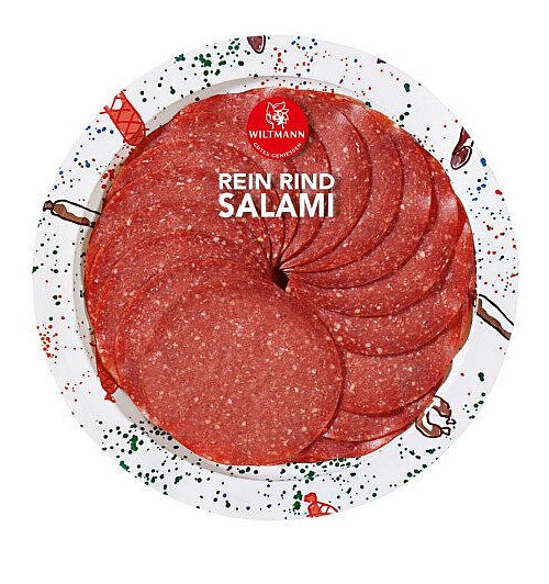 Die Rein-Rind-Salami der Firma Wiltmann wird zurückgerufen. - © Kundeninformation der Firma Franz Wiltmann GmbH & Co. KG